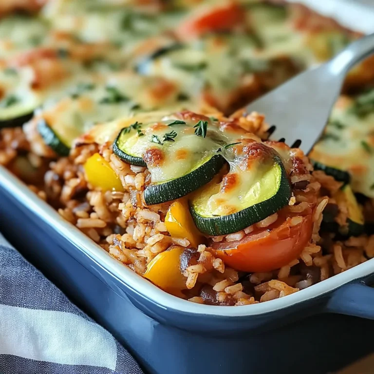 Quick Weeknight Zucchini and Rice Casserole Recipe