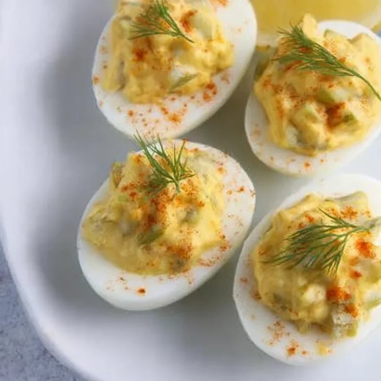 Dill Pickle Deviled Eggs Recipe
