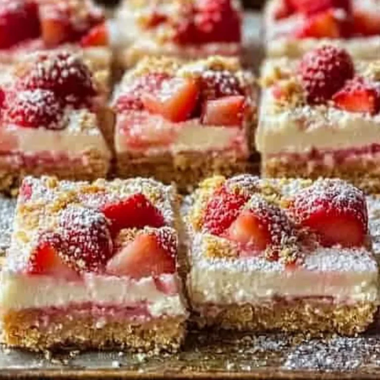 Strawberry Cheesecake Bars Recipe