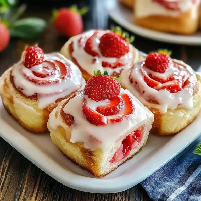 Strawberry Cheesecake Cinnabon Rolls Recipe