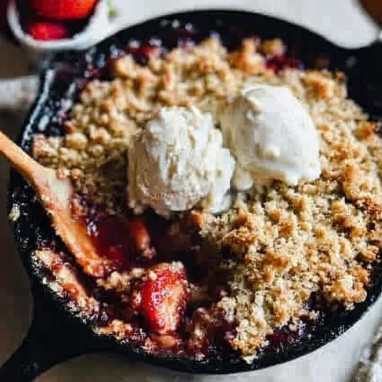 Strawberry Rhubarb Crisp Recipe