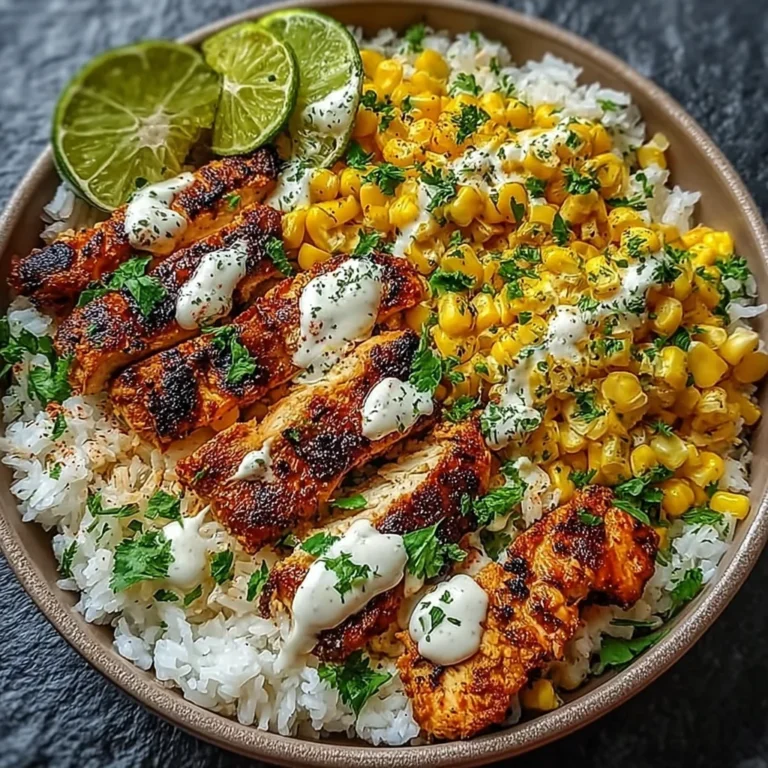 Street Corn Chicken Rice Bowl Recipe