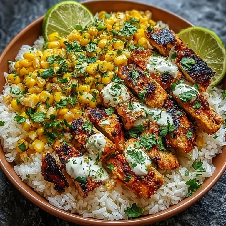 Street Corn Chicken Rice Bowl Recipe