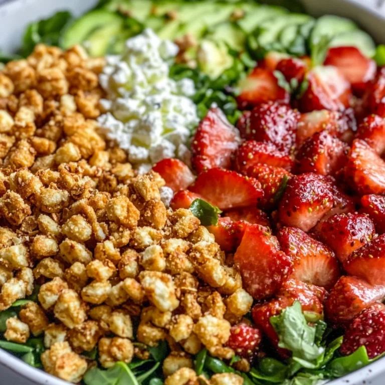 Strawberry Crunch Salad Recipe With Champagne Vinaigrette