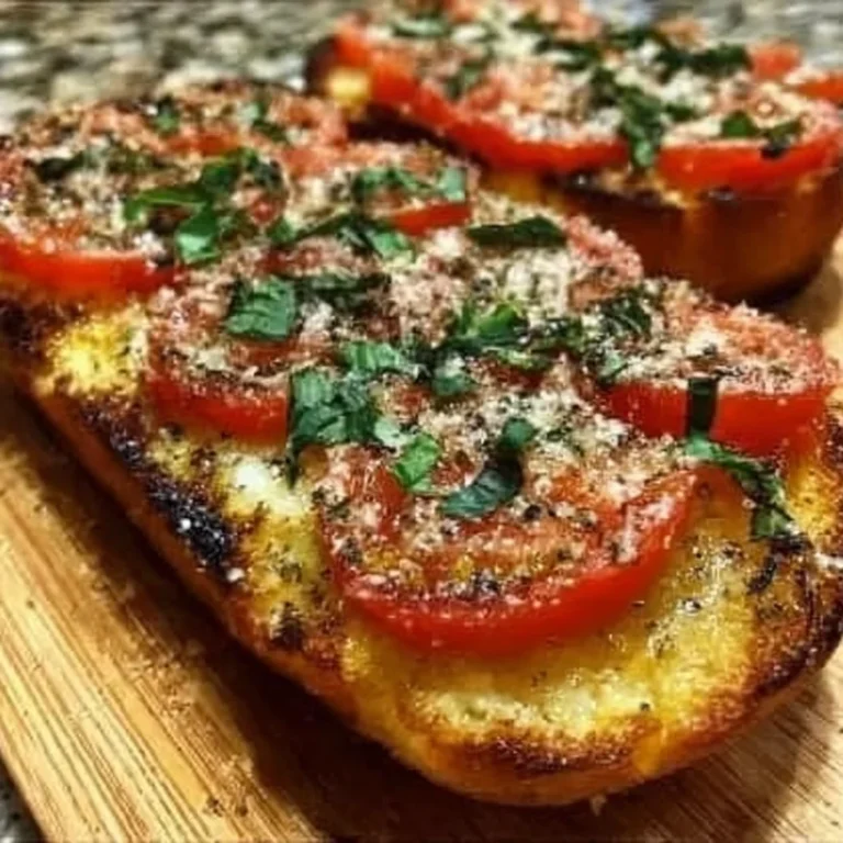 Tomato Basil Garlic Bread Recipe