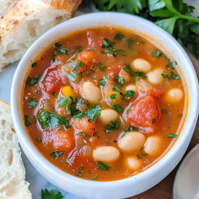 White Bean Tomato Soup Recipe