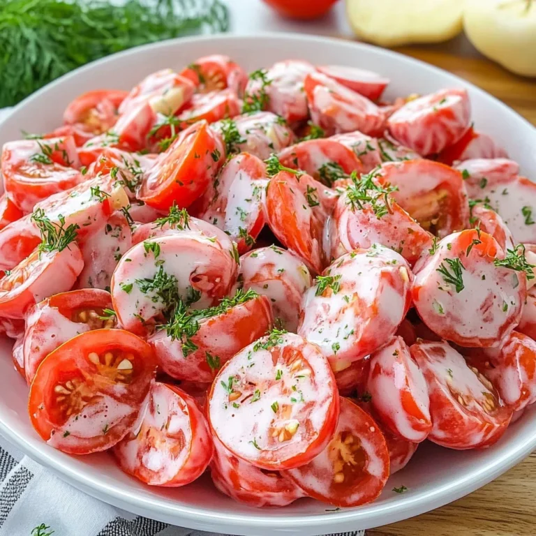 Tomato Garlic Salad Recipe