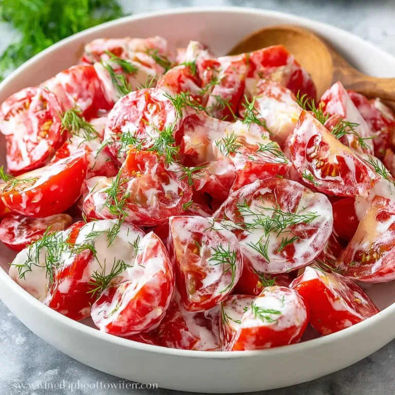 Tomato Garlic Salad Recipe