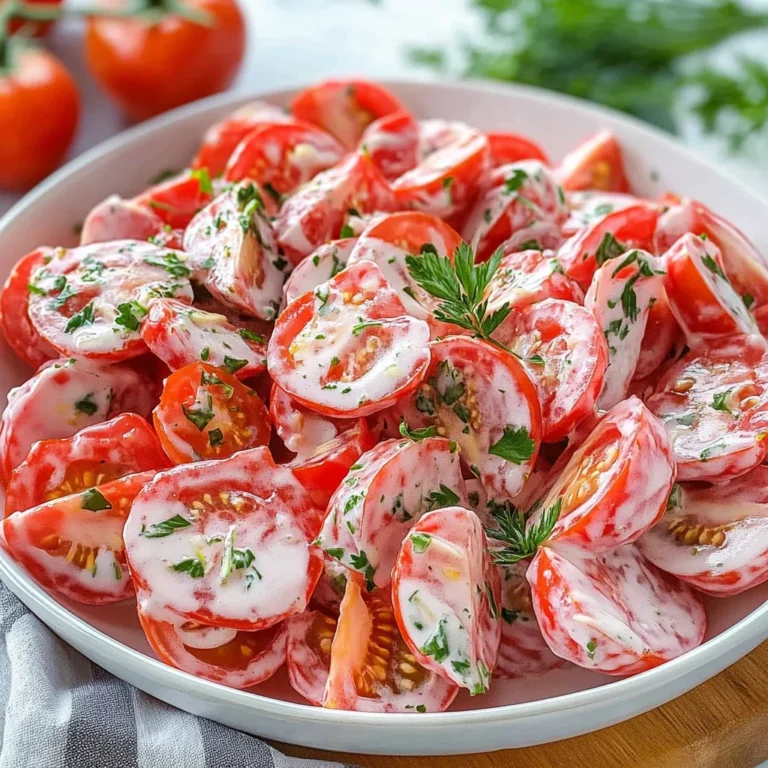 Tomato Garlic Salad Recipe