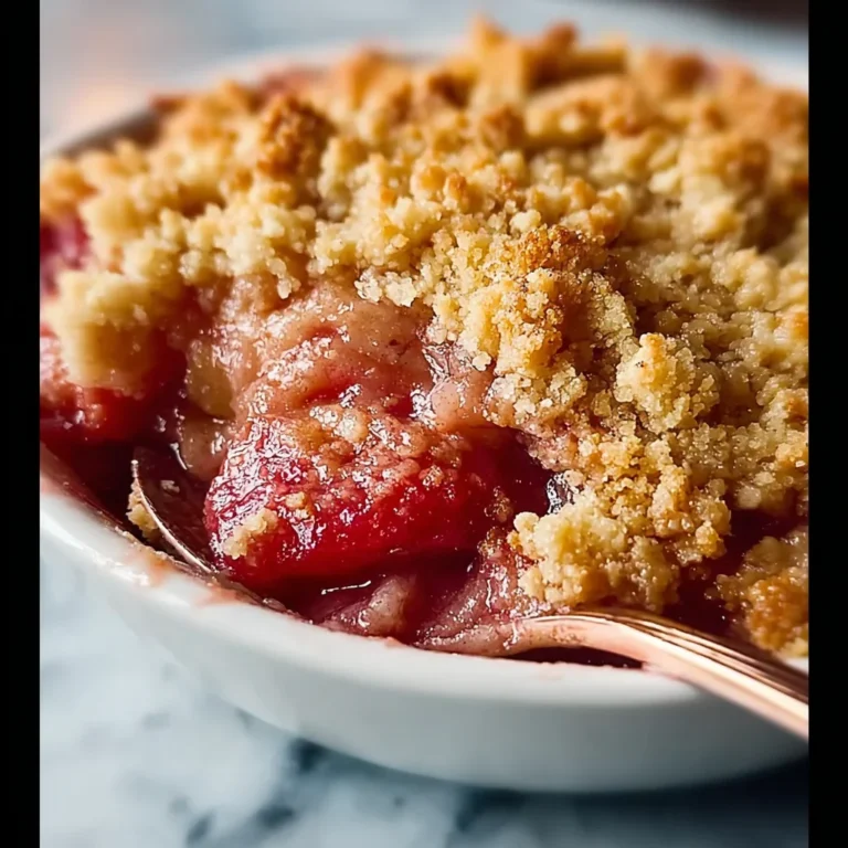 Classic Rhubarb Crisp with Frozen Rhubarb Recipe