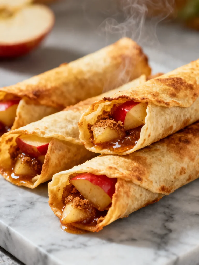 Easy Air Fryer Apple Pie Taquitos Recipe