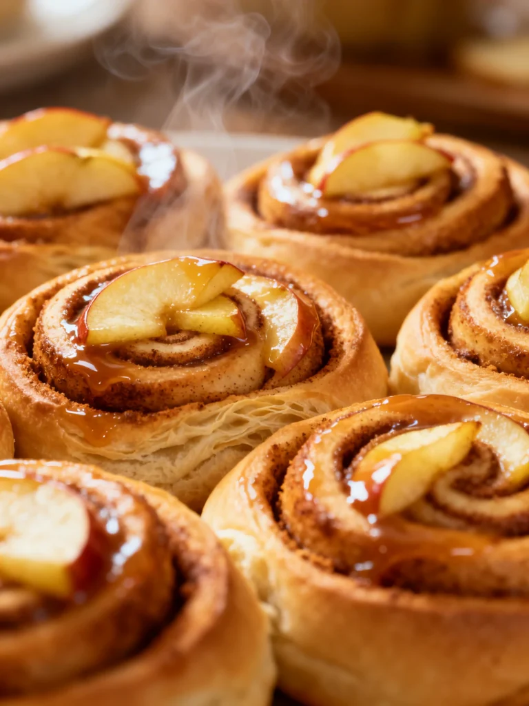 Soft-Baked Apple Cinnamon Rolls Recipe
