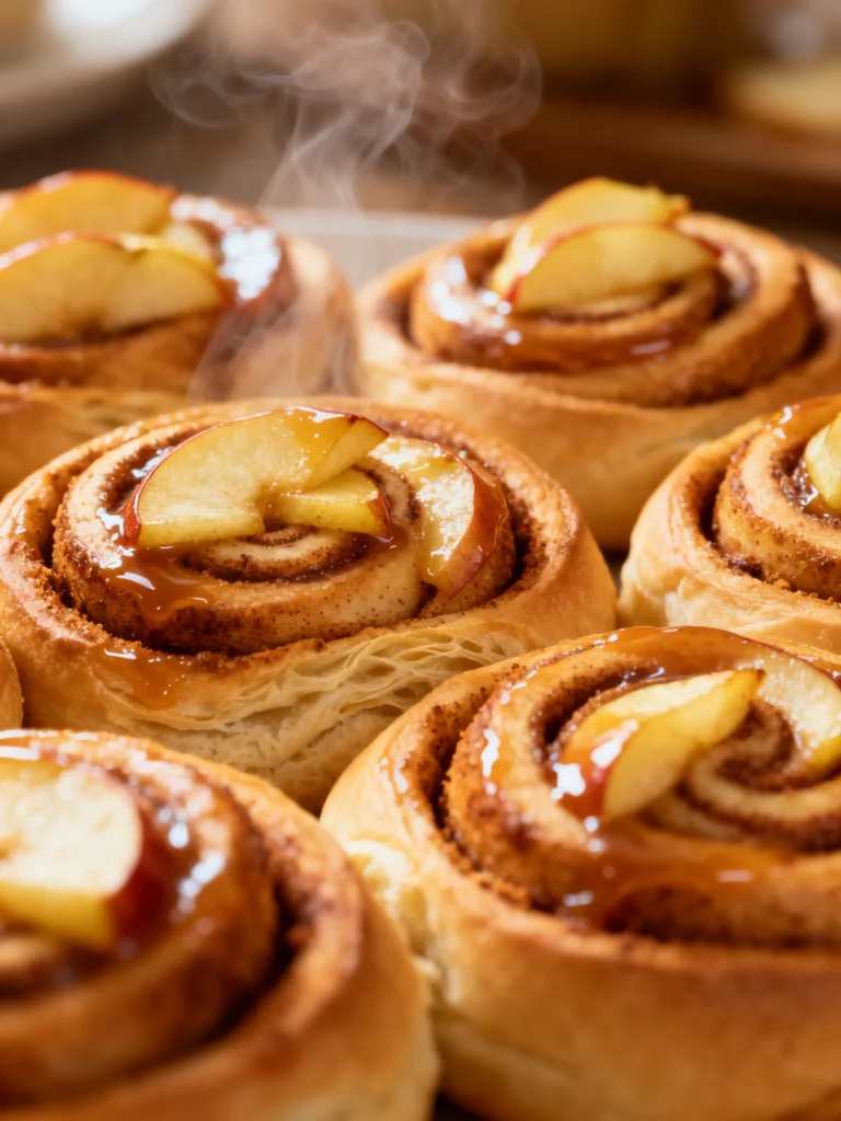 Soft-Baked Apple Cinnamon Rolls Recipe