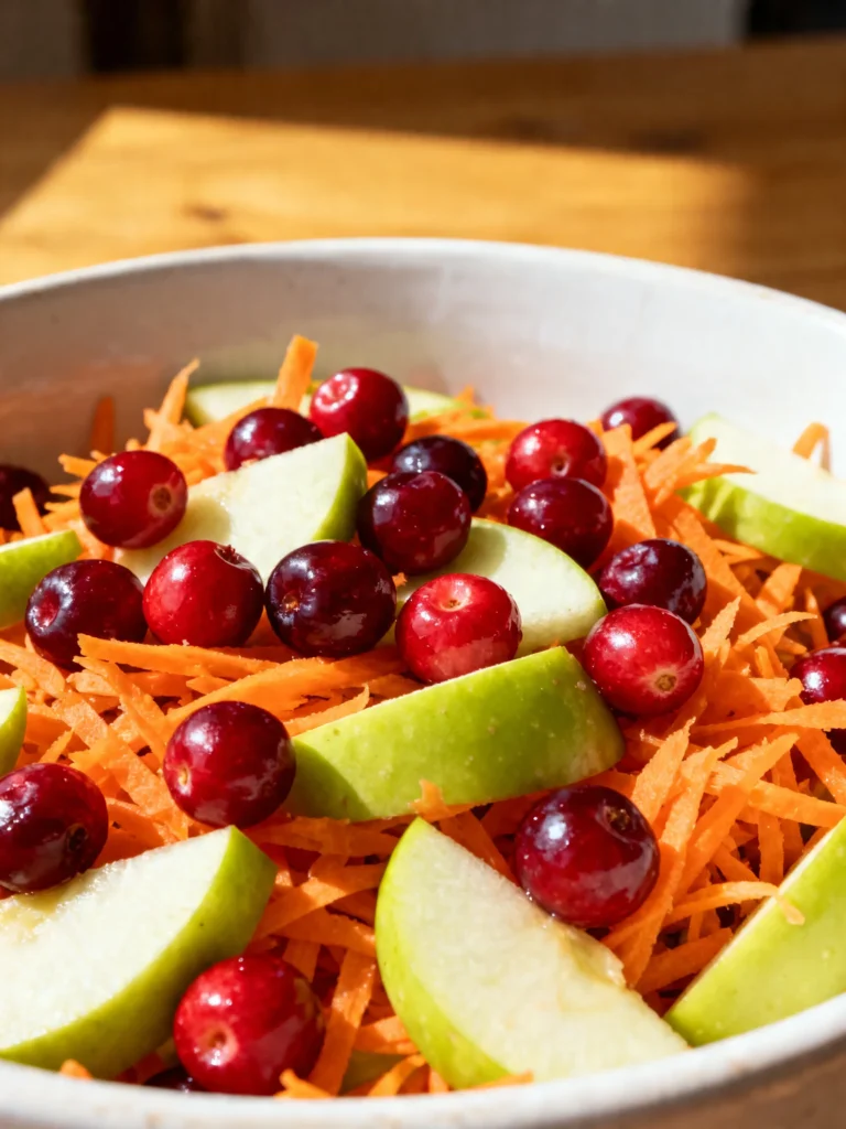Refreshing Apple Cranberry Carrot Salad Recipe
