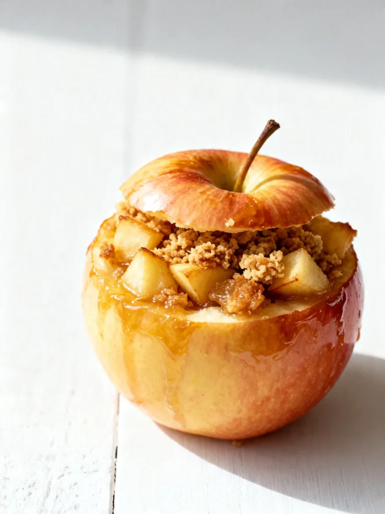 Apple Crisp Stuffed Baked Apples Recipe