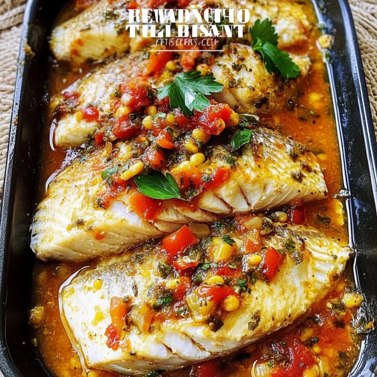 Mediterranean Style Baked Tilapia Recipe