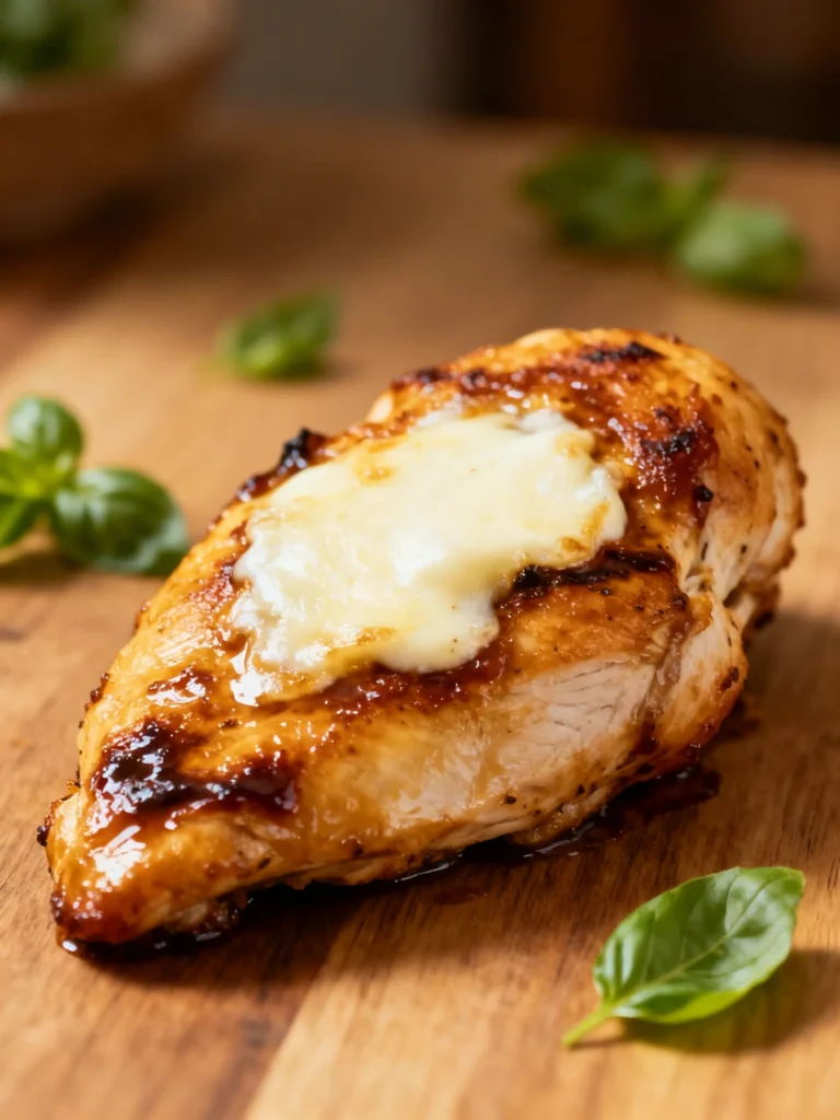 Balsamic Baked Chicken Breast with Mozzarella Recipe