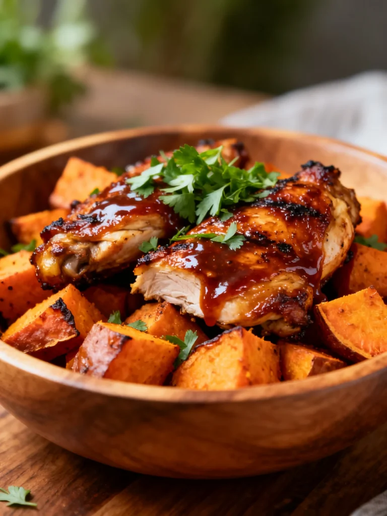 BBQ Chicken Sweet Potato Bowl Recipe
