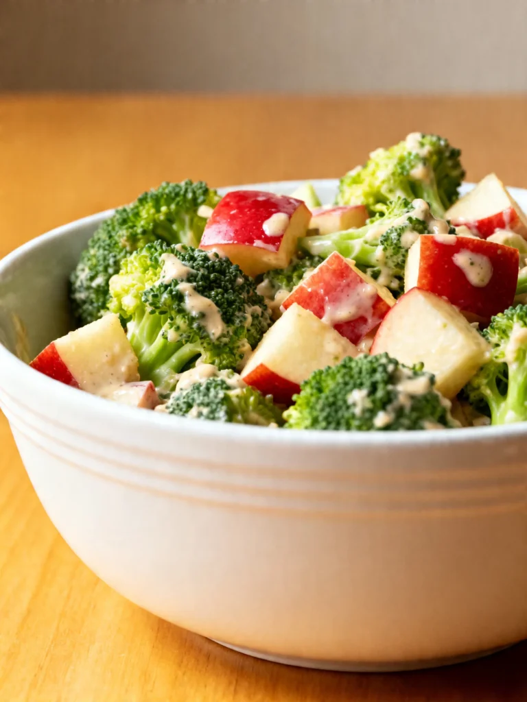 Refreshing Broccoli Salad with Apples and Cranberries Recipe