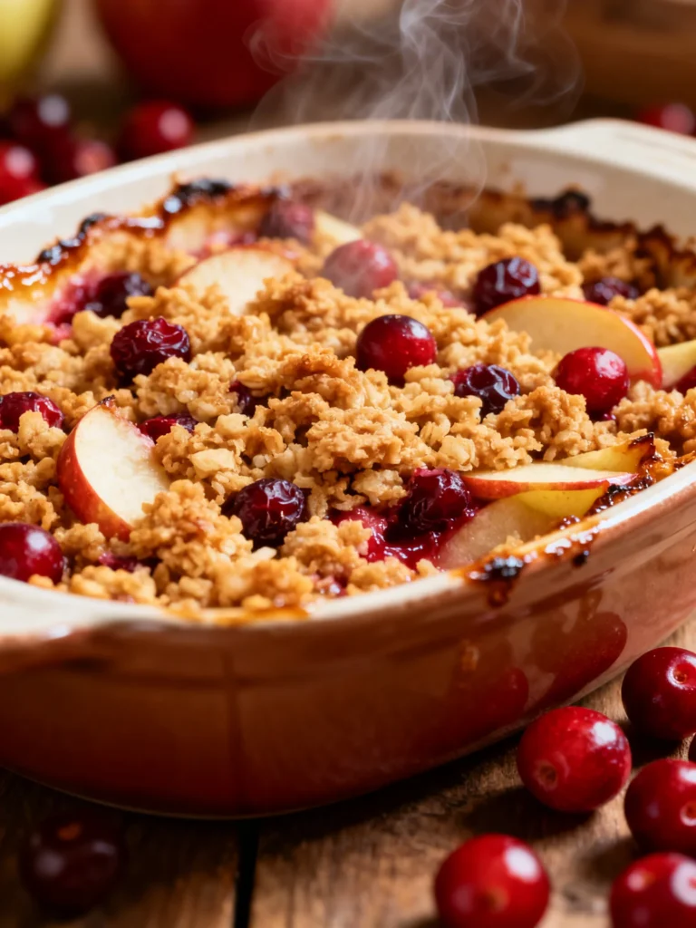 The Best Cranberry Apple Crisp Recipe