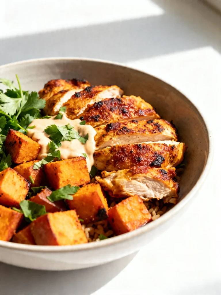Cajun Chicken & Sweet Potato Bowls Recipe