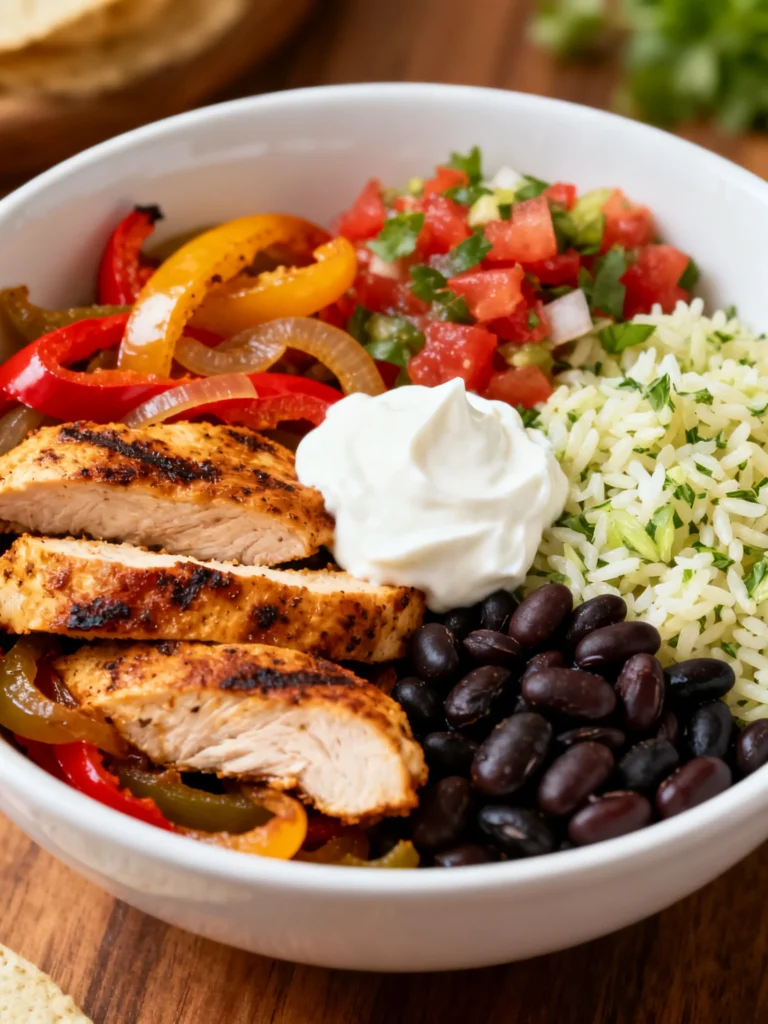 Chicken Fajita Bowl Recipe