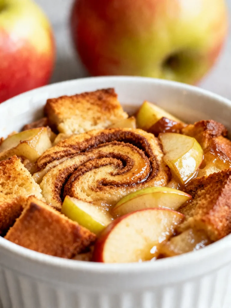 Cinnamon Apple Bread Pudding Recipe