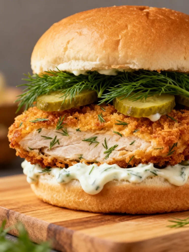 Crispy Dill Chicken Sandwich Recipe