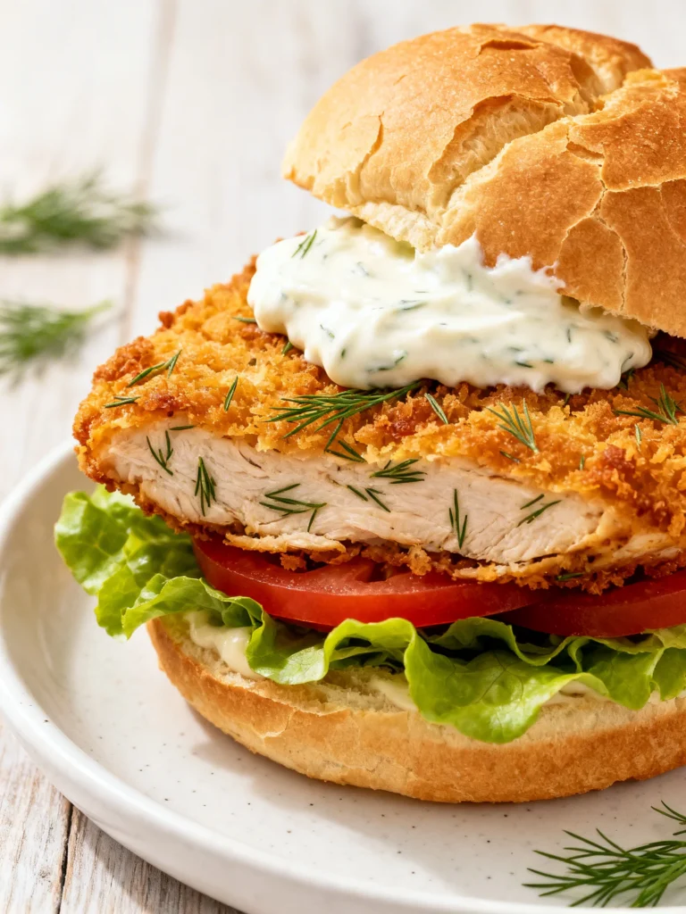 Crispy Dill Chicken Sandwich Recipe