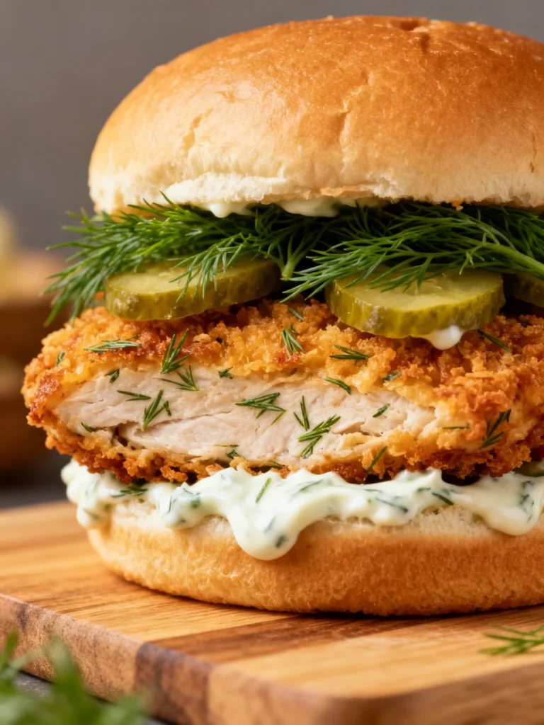 Crispy Dill Chicken Sandwich Recipe