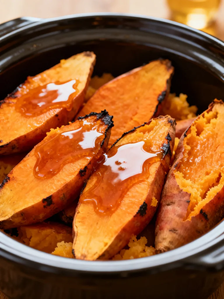 Crock Pot Glazed Sweet Potatoes Recipe