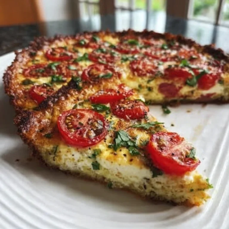 Irresistible Crustless Caprese Quiche Salad Recipe