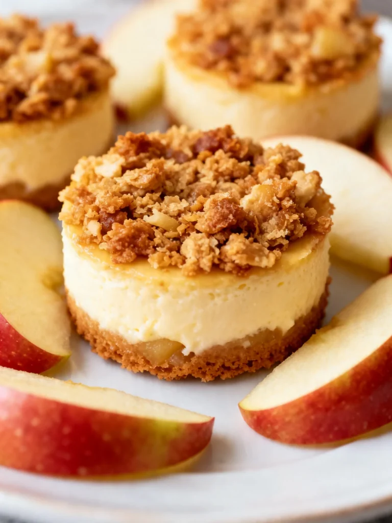 Apple Crisp Mini Cheesecakes Recipe