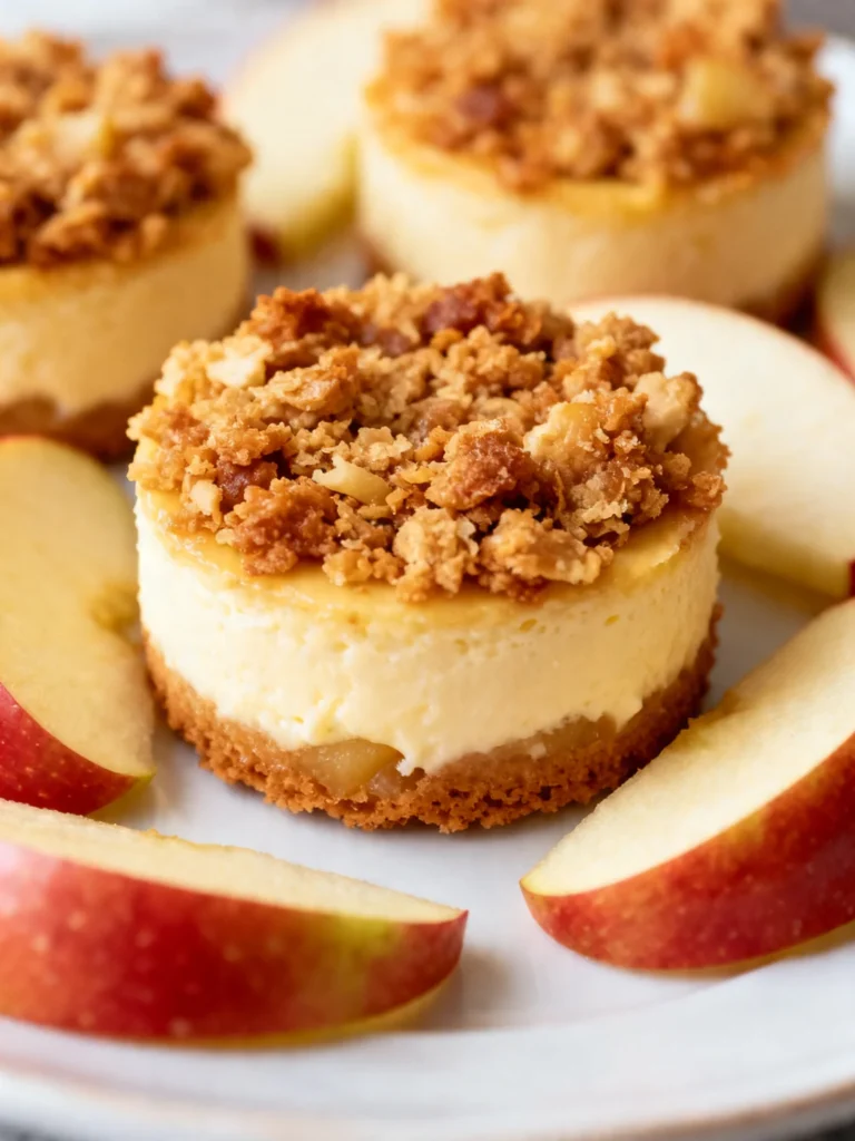 Apple Crisp Mini Cheesecakes Recipe