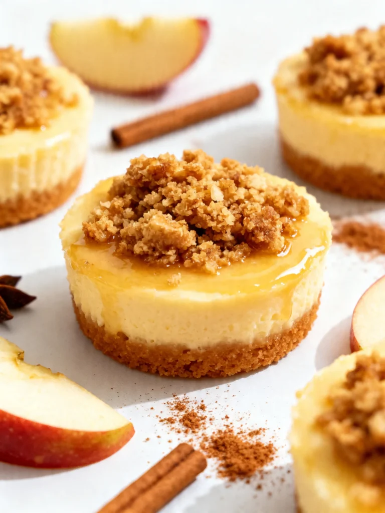 Apple Crisp Mini Cheesecakes Recipe