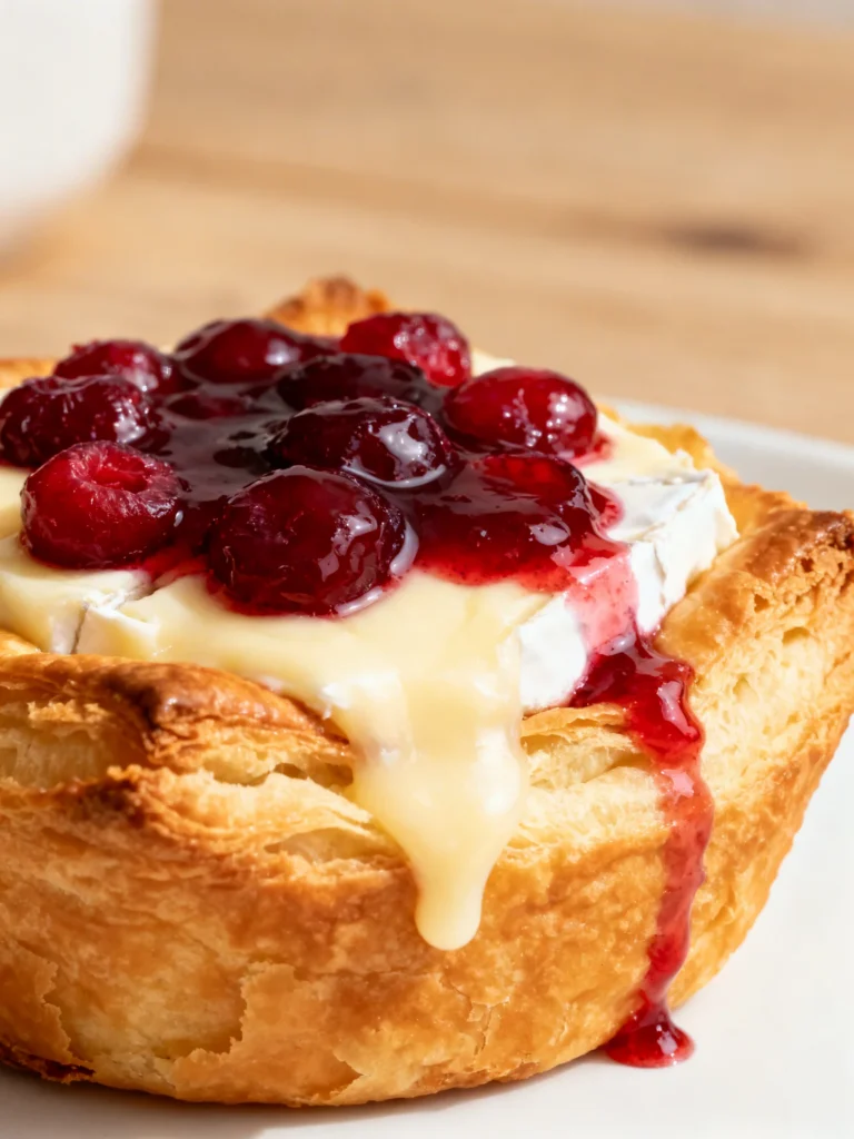 Easy Cranberry Brie Bites Recipe