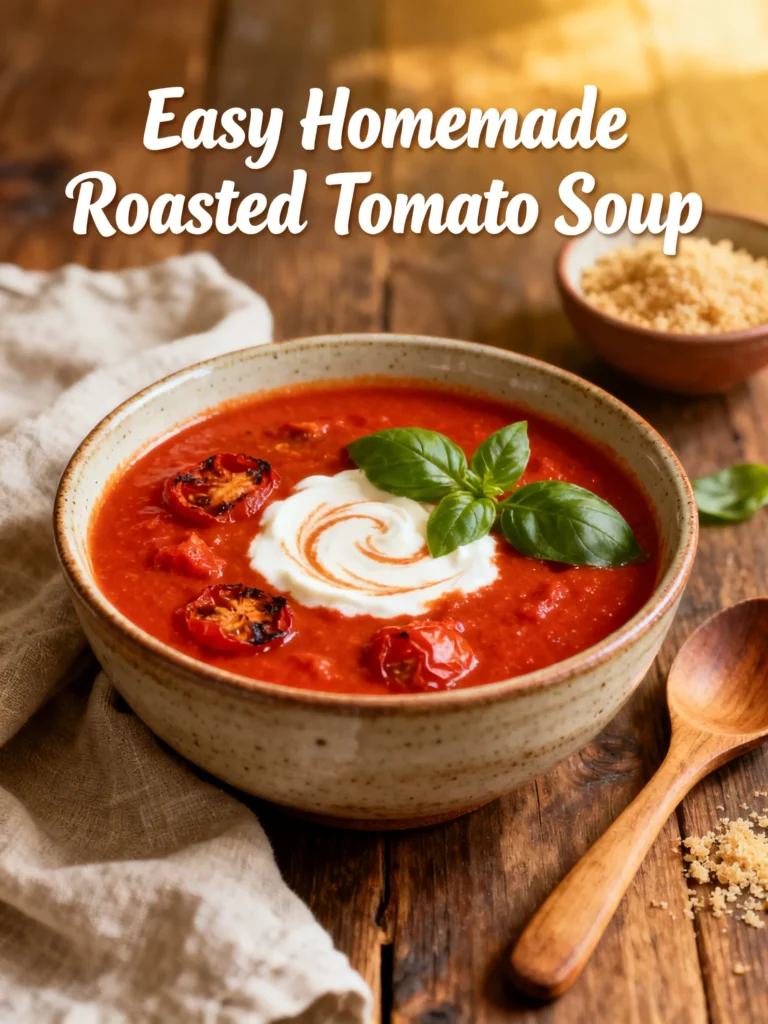 Easy Homemade Roasted Tomato Soup Recipe
