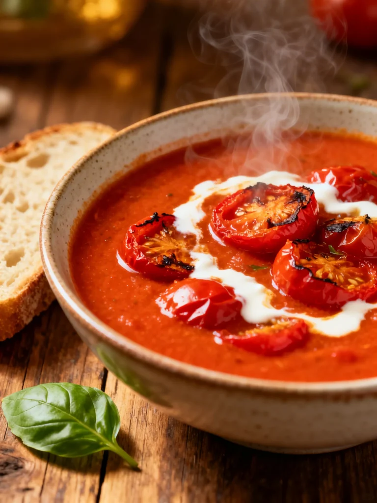 Easy Homemade Roasted Tomato Soup Recipe