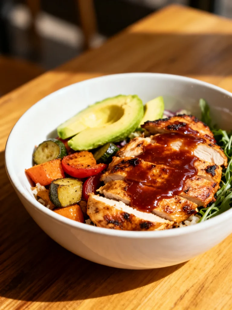 Easy Low Carb BBQ Chicken Bowl Recipe