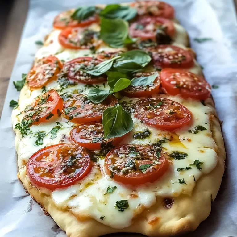 Delicious Margherita Flatbread Pizza Recipe