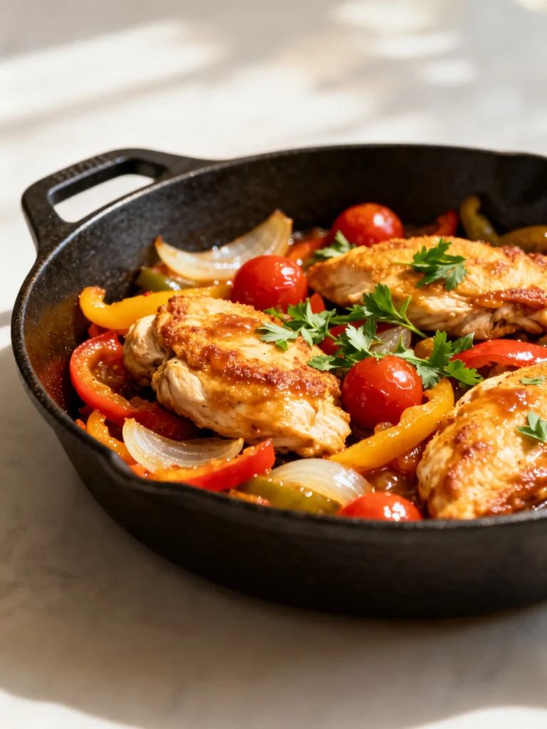 Loaded Chicken and Veggie Skillet Recipe