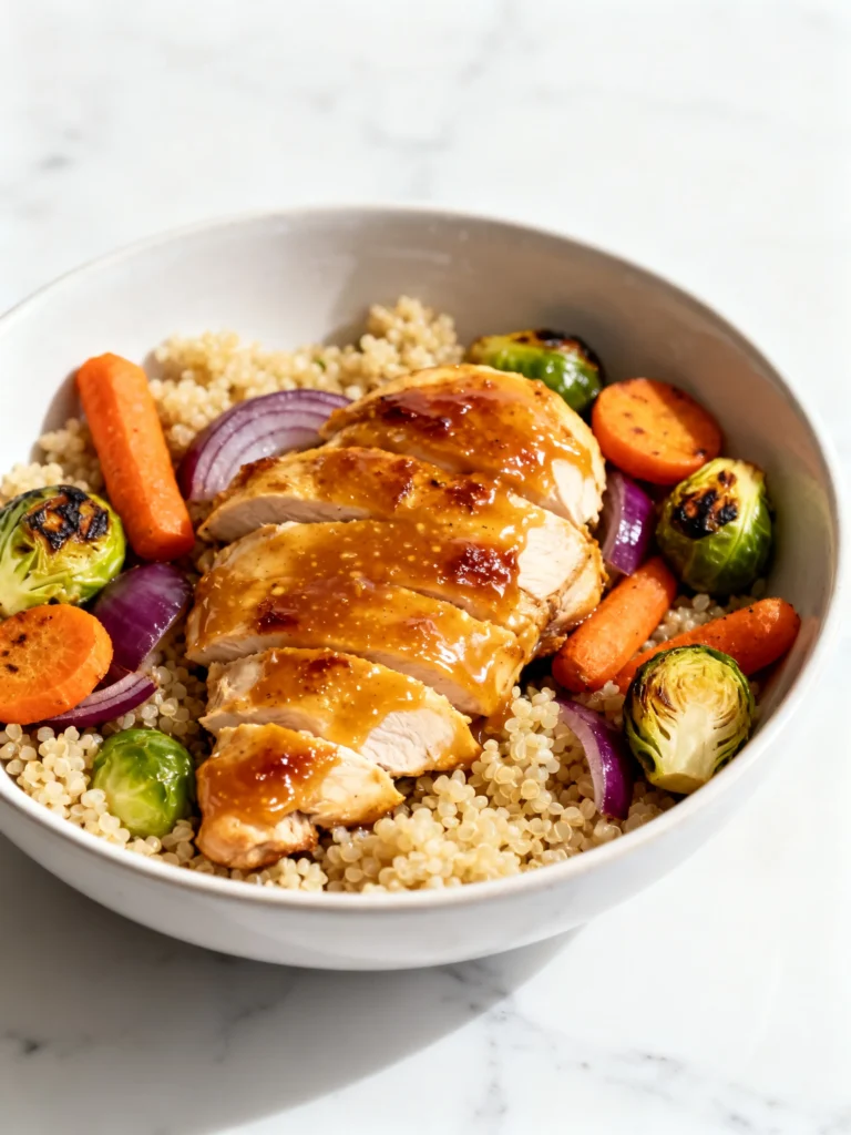 Maple Dijon Chicken, Sweet Potato Bowls Recipe
