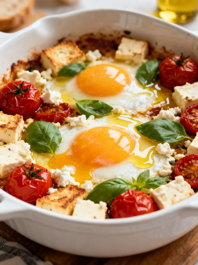 Baked Feta Eggs Recipe