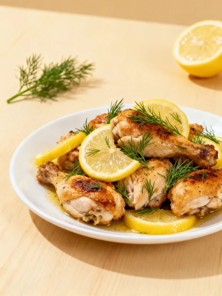 Mediterranean Lemon-Dill Chicken Bowls Recipe