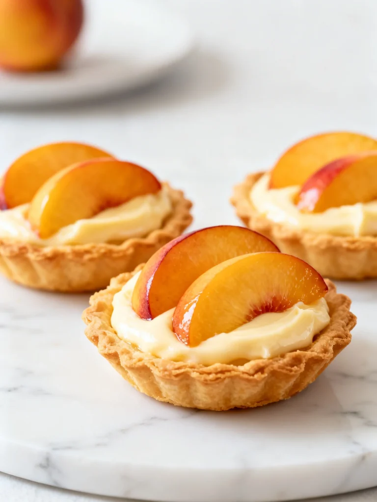 Mini Peach and Cream Cheese Tarts Recipe