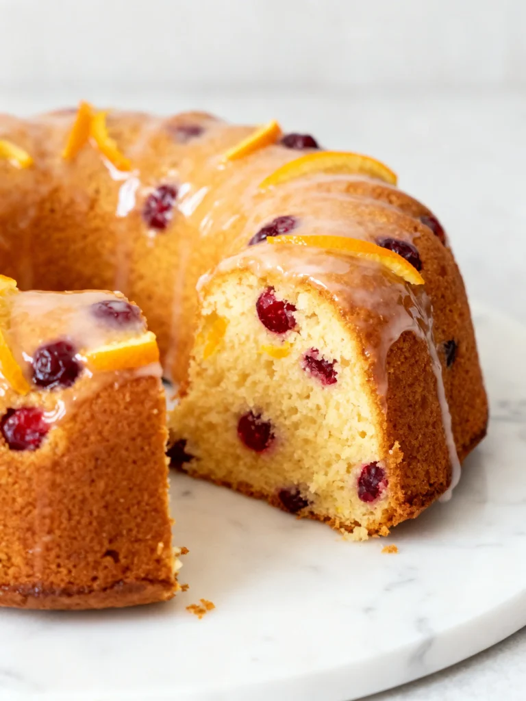 Cranberry Orange Bundt Cake Recipe