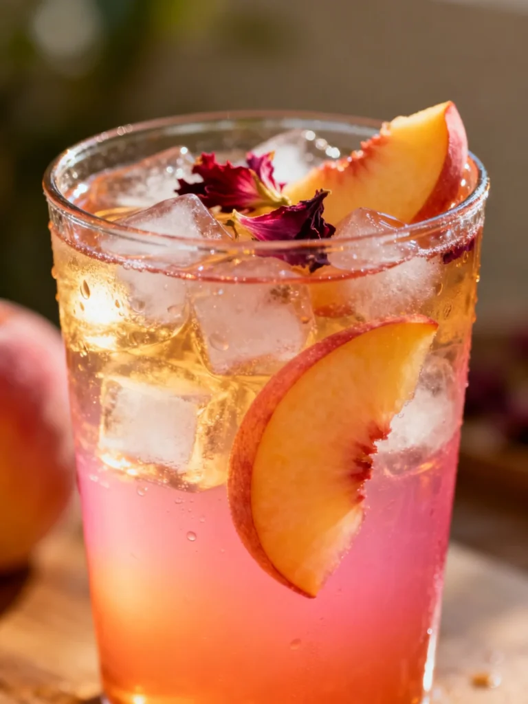 Peach Hibiscus Sunset Tea Recipe