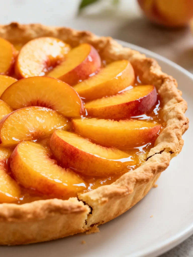 Easy Peach Pie with Canned Peaches Recipe