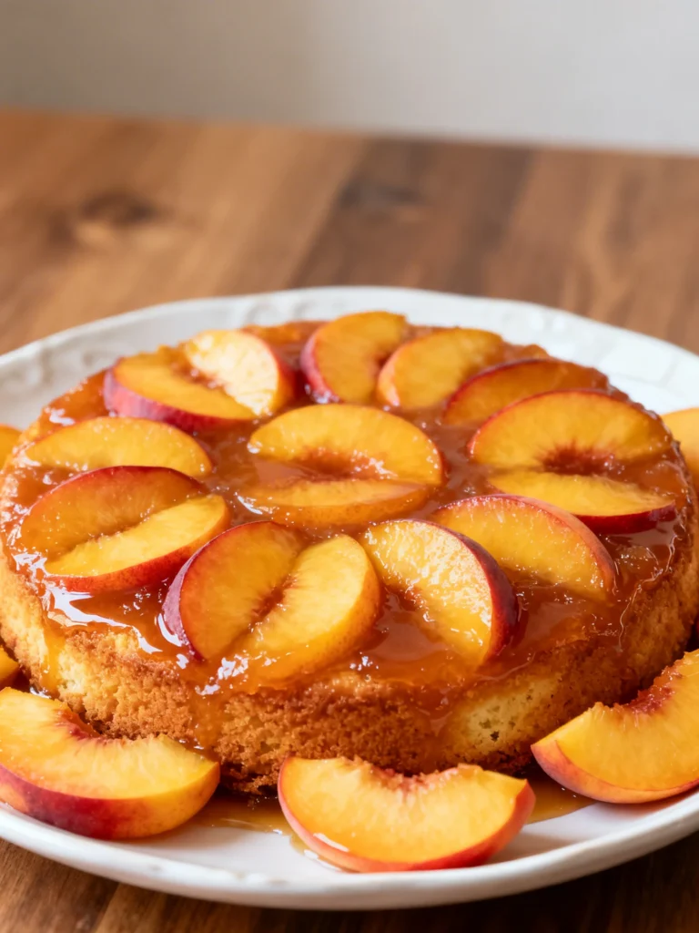 Peach Upside Down Cake Recipe