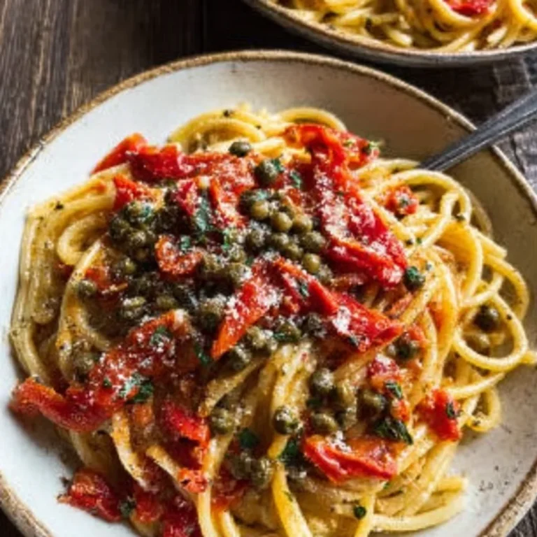 Roasted Red Pepper Pantry Pasta Recipe